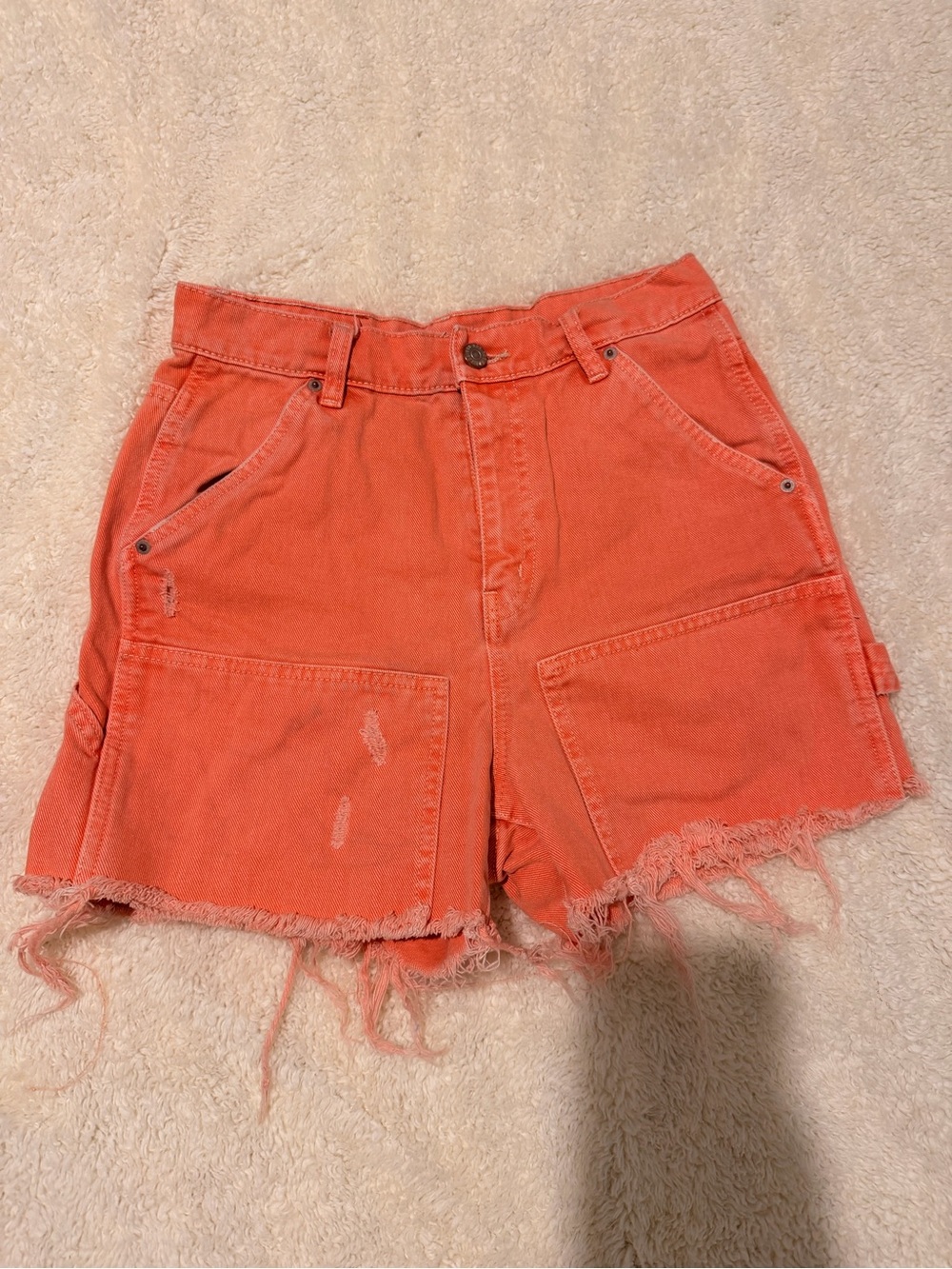 BDG Coral Distressed Cargo Shorts